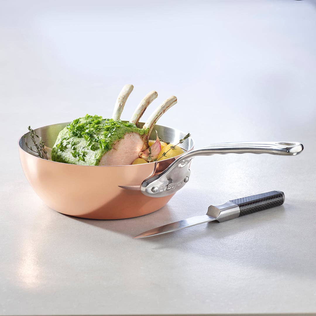 PRIMA MATERA Conical Saute Pan: Induction Ready / 9.5" - Ringold Valley Trading Company
