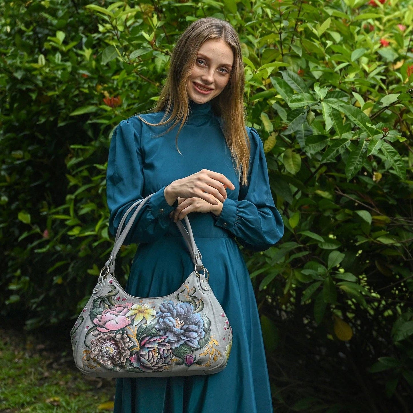 Triple Compartment Ruched Hobo - 721 - Ringold Valley Trading Company
