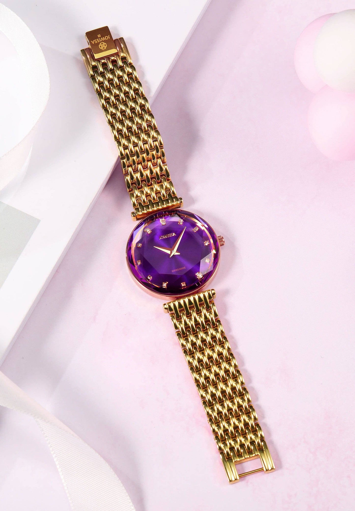 Facet Elegance: Swiss Ladies Watch J5.843.M - Ringold Valley Trading Company