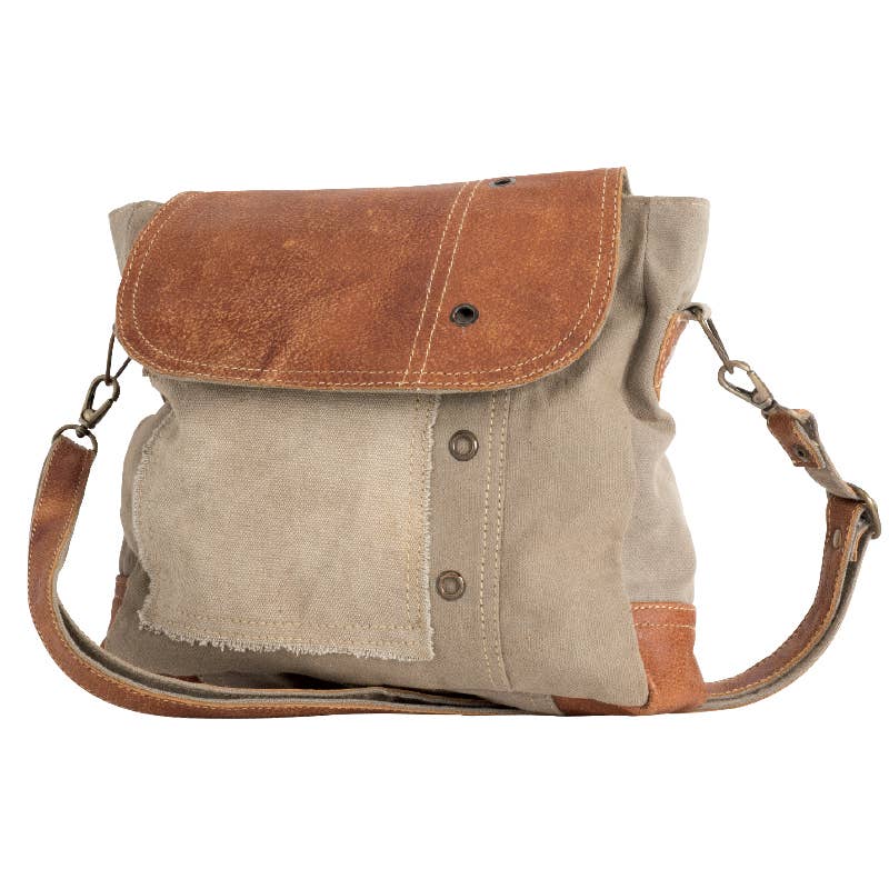 Leather Flap Shoulder Bag - Ringold Valley Trading Company