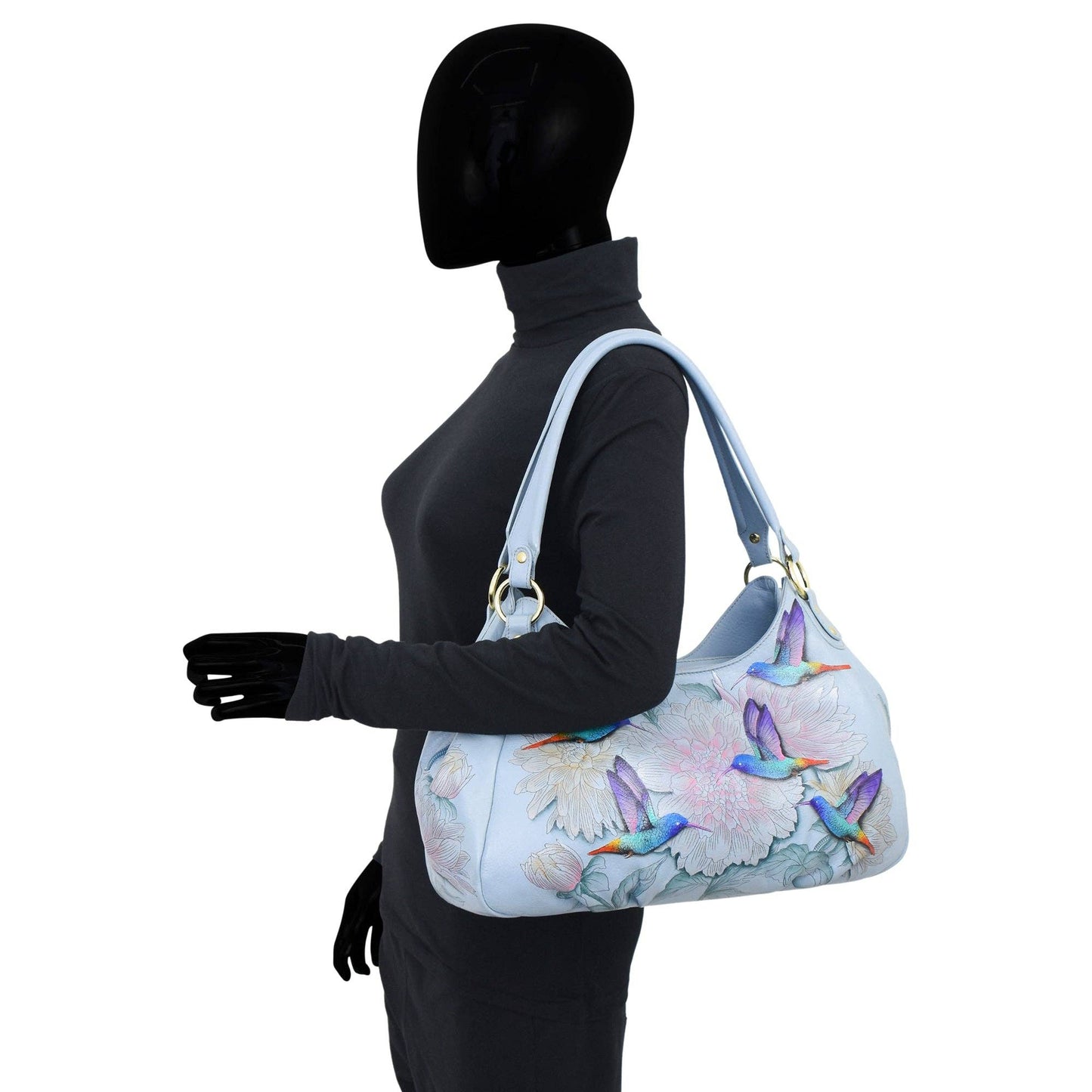 Triple Compartment Ruched Hobo - 721 - Ringold Valley Trading Company