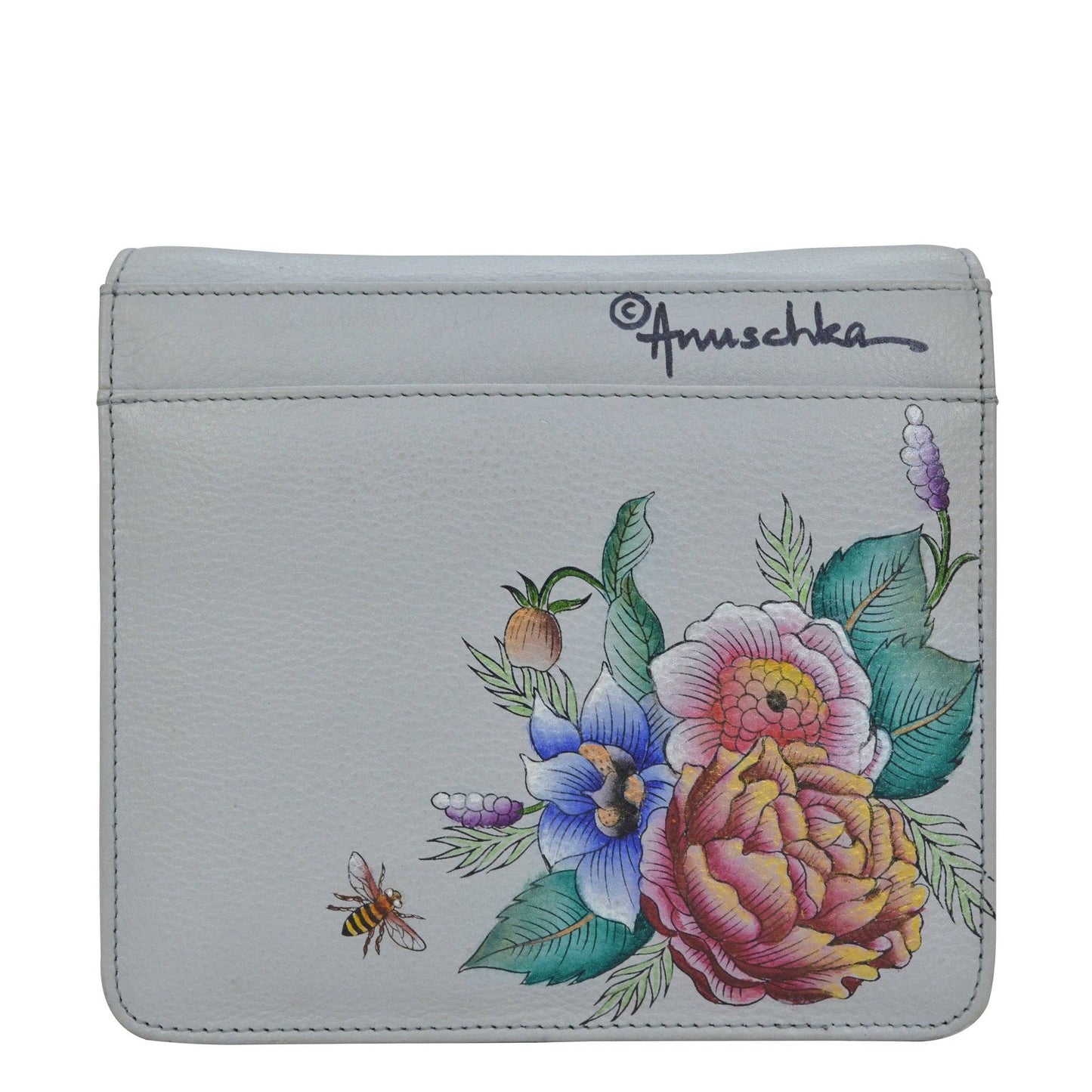 Hand-Painted Leather Small Messenger - 669 - Ringold Valley Trading Company