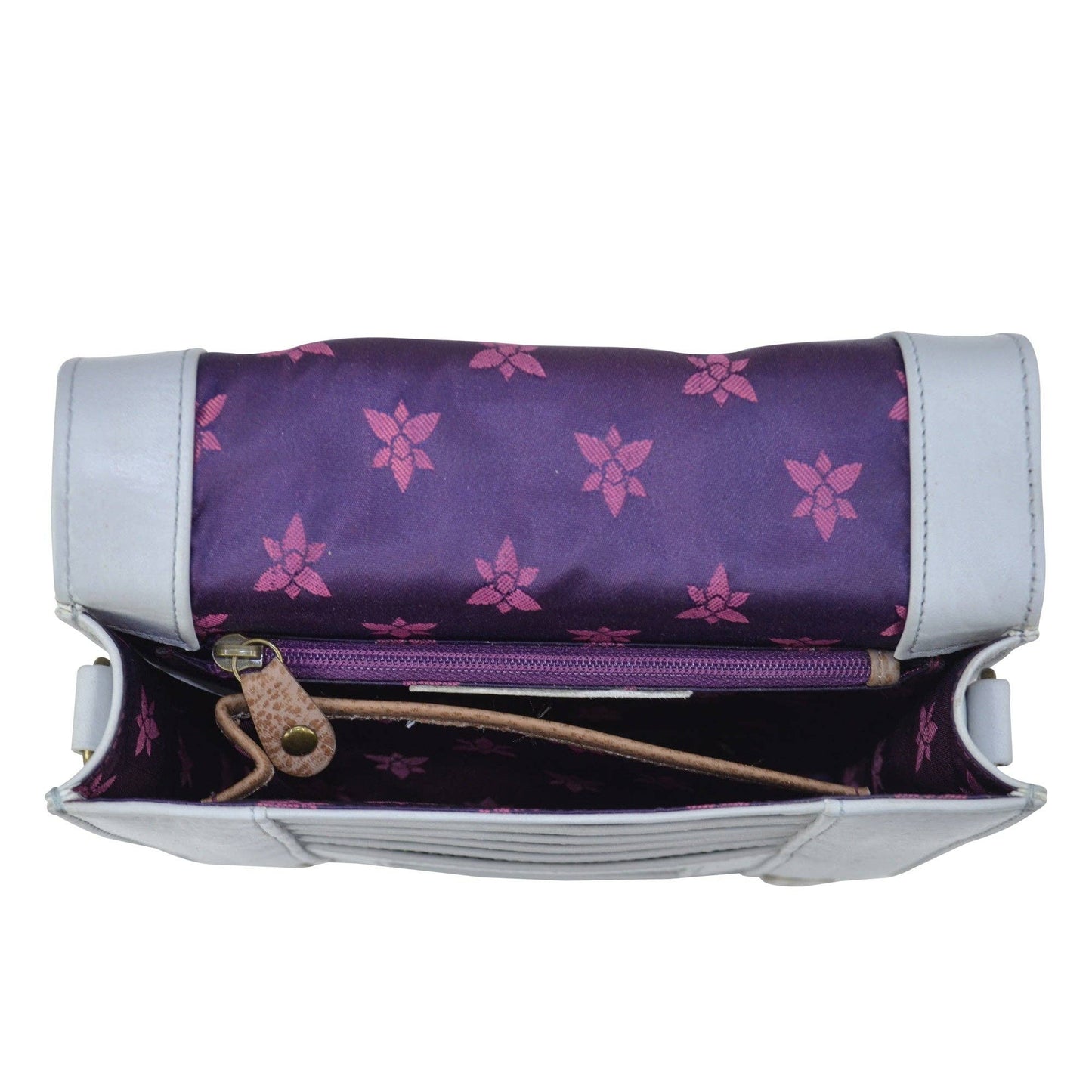 Hand-Painted Leather Small Messenger - 669 - Ringold Valley Trading Company