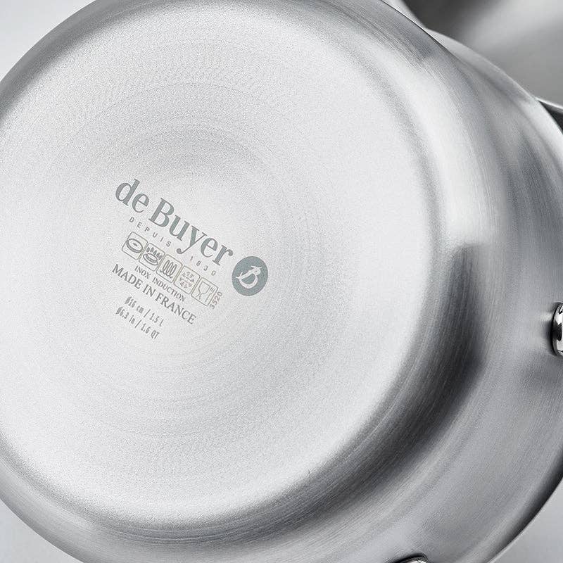 ALCHIMY 3-ply Stainless Steel Saucepan: 8" - Ringold Valley Trading Company