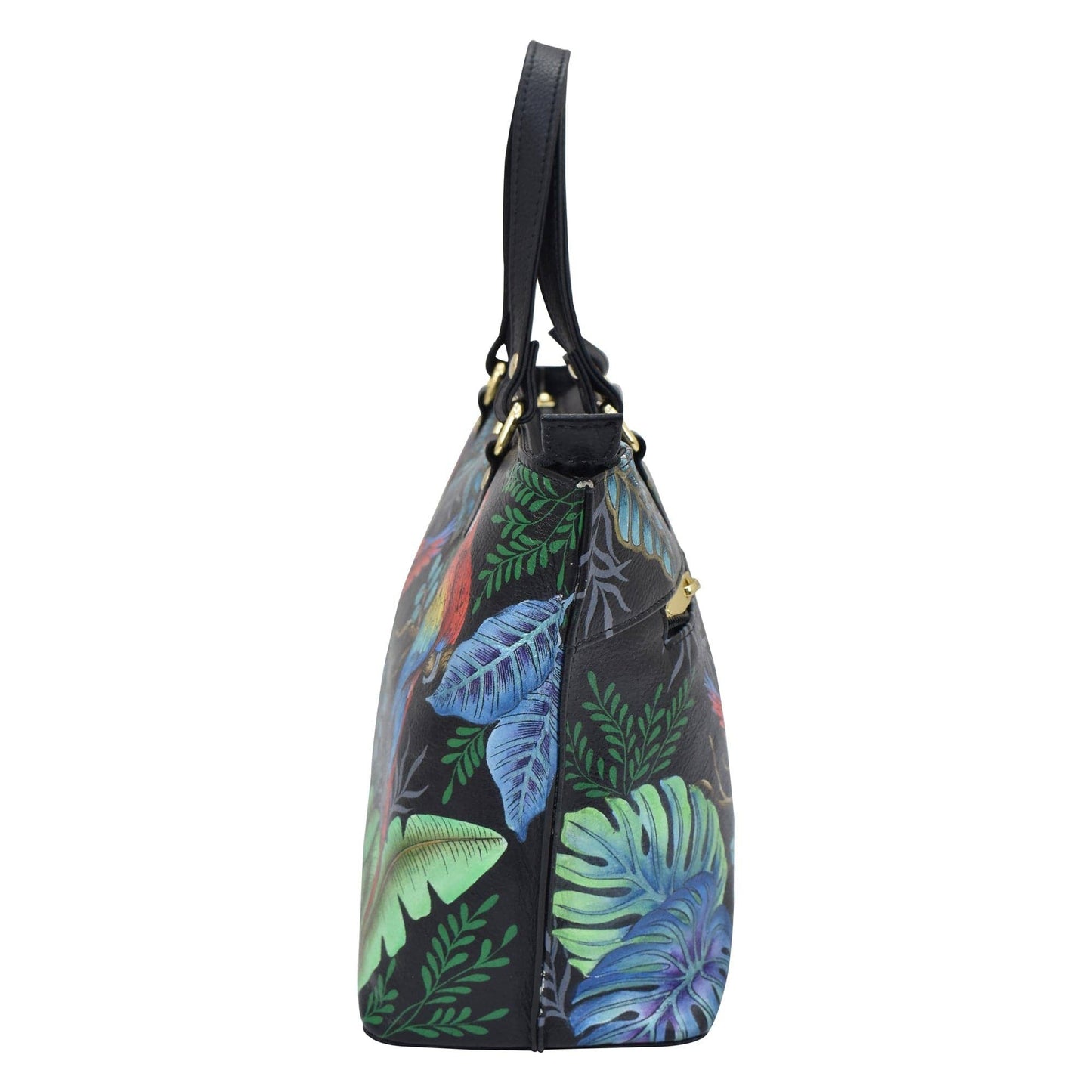Hand-Painted Leather Medium Tote - 693 - Ringold Valley Trading Company