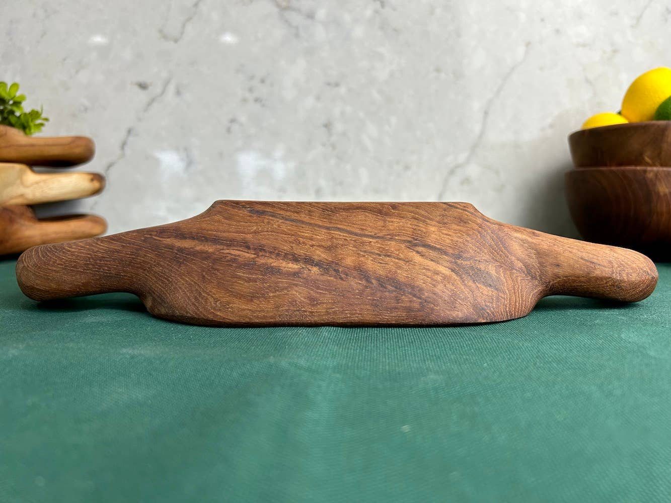 TeakRoot Rustic Handled Tray - Small - Ringold Valley Trading Company