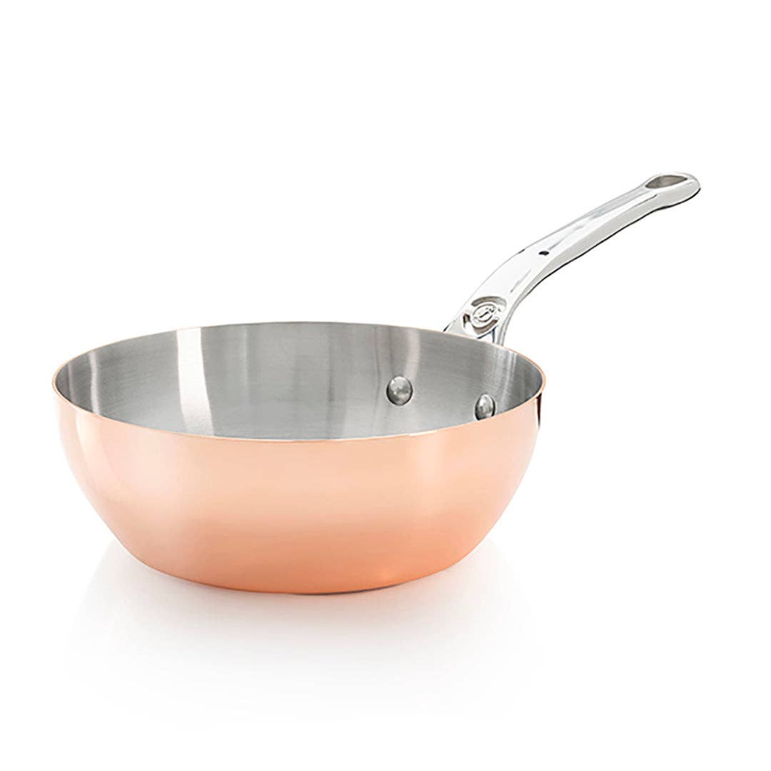 PRIMA MATERA Conical Saute Pan: Induction Ready / 9.5" - Ringold Valley Trading Company
