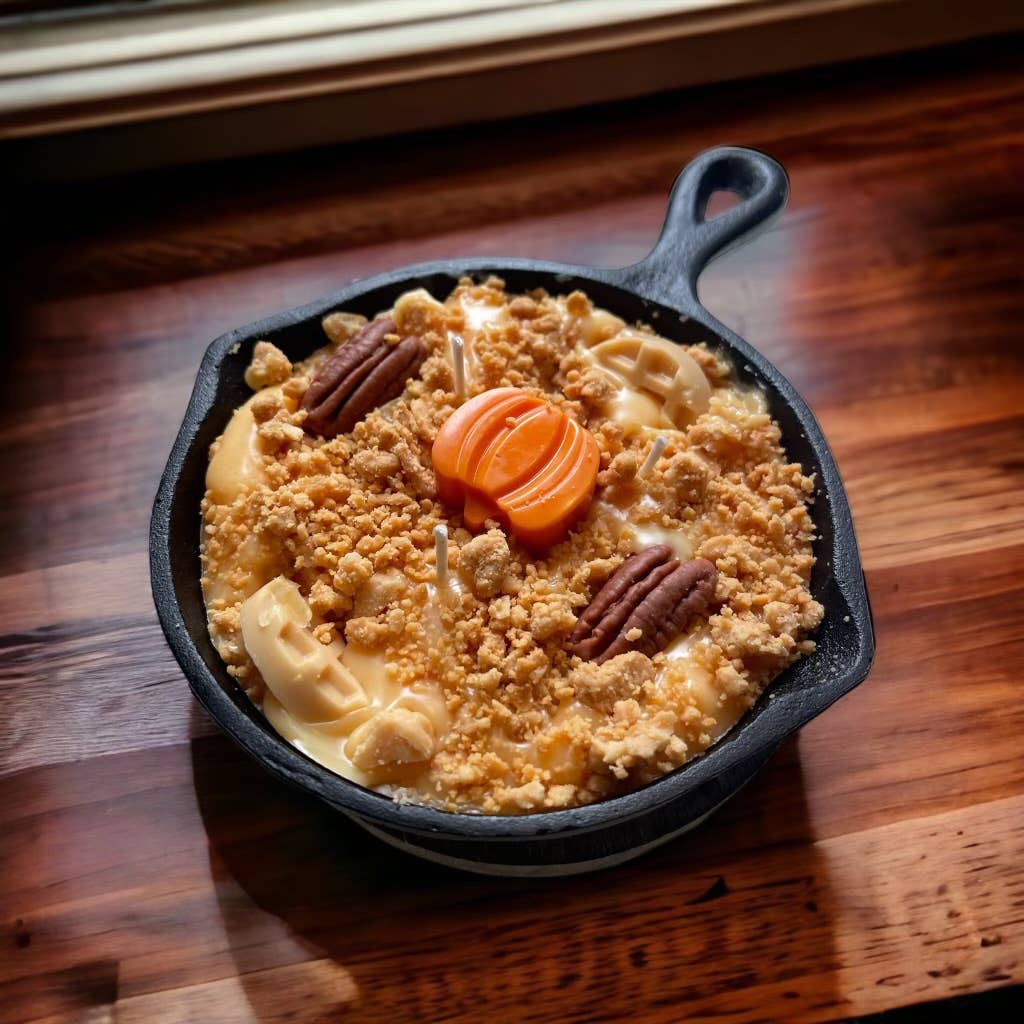 Pecan Pumpkin Waffle Glow - 8oz Skillet Candle - Ringold Valley Trading Company