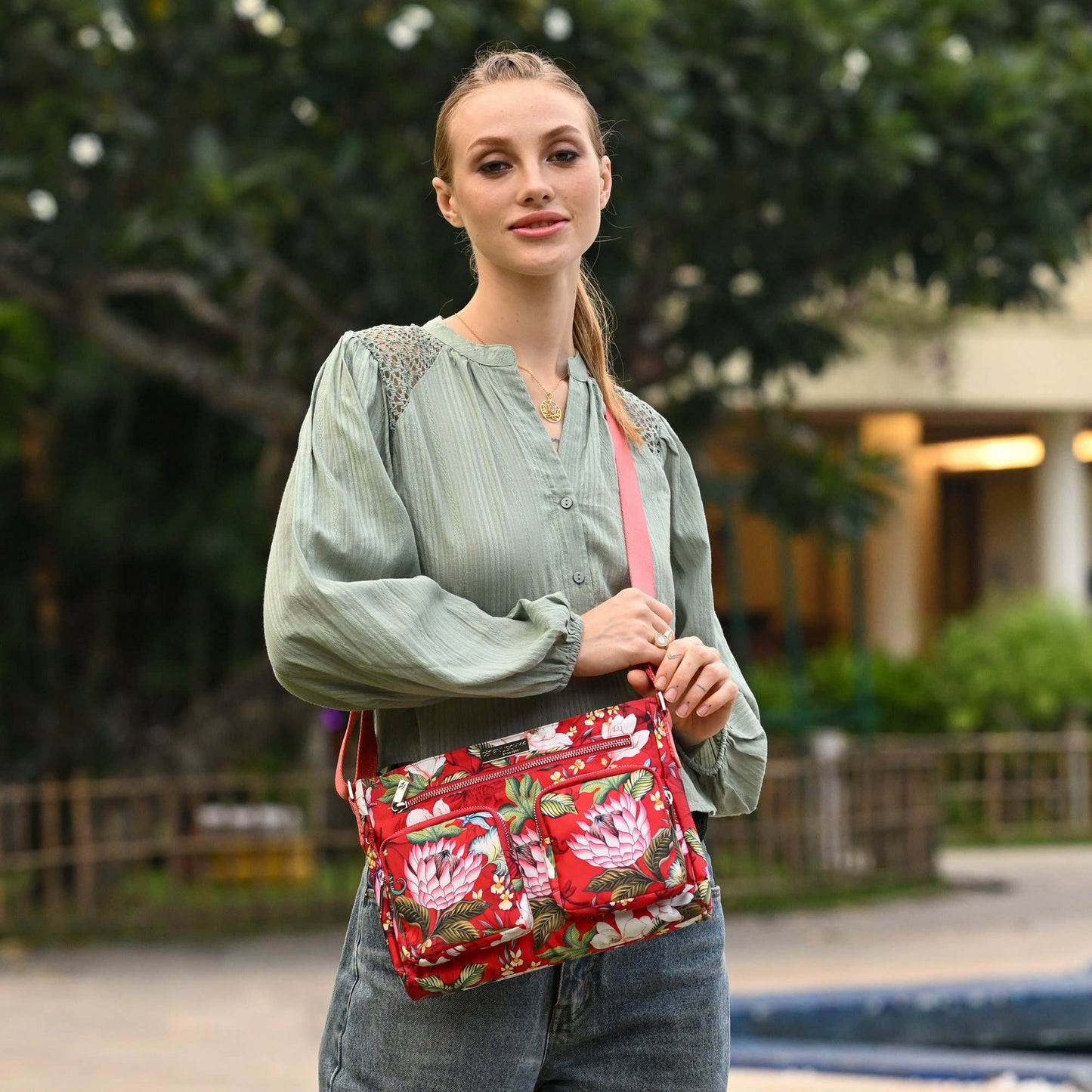 Wanderlust Luxe Fabric Crossbody Bag-12022 - Ringold Valley Trading Company