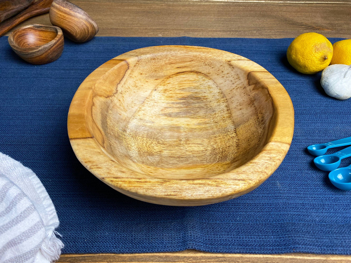 TeakArtistry: Handcrafted Live Edge Teak Bowl - Ringold Valley Trading Company