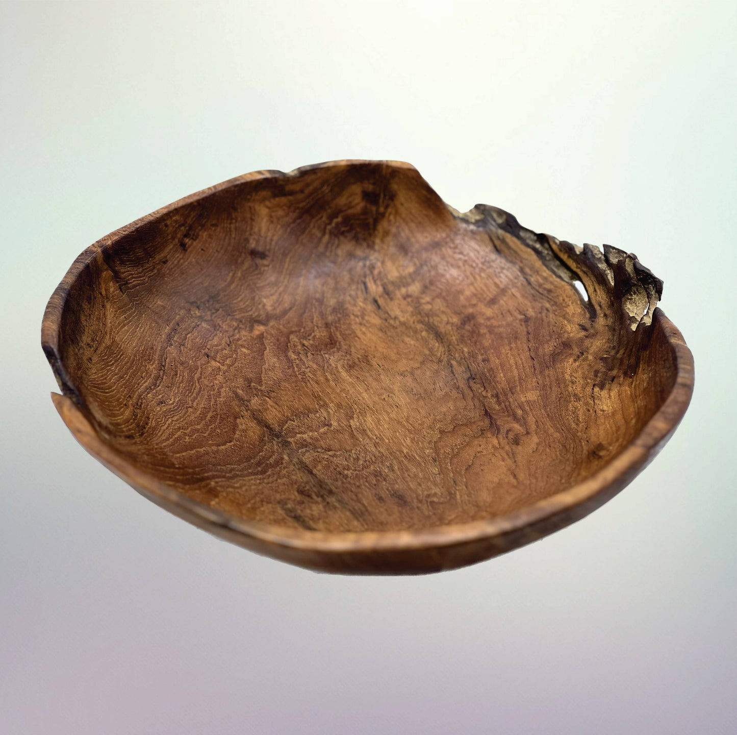 Teak Edge Bowl - Hand Carved - Ringold Valley Trading Company