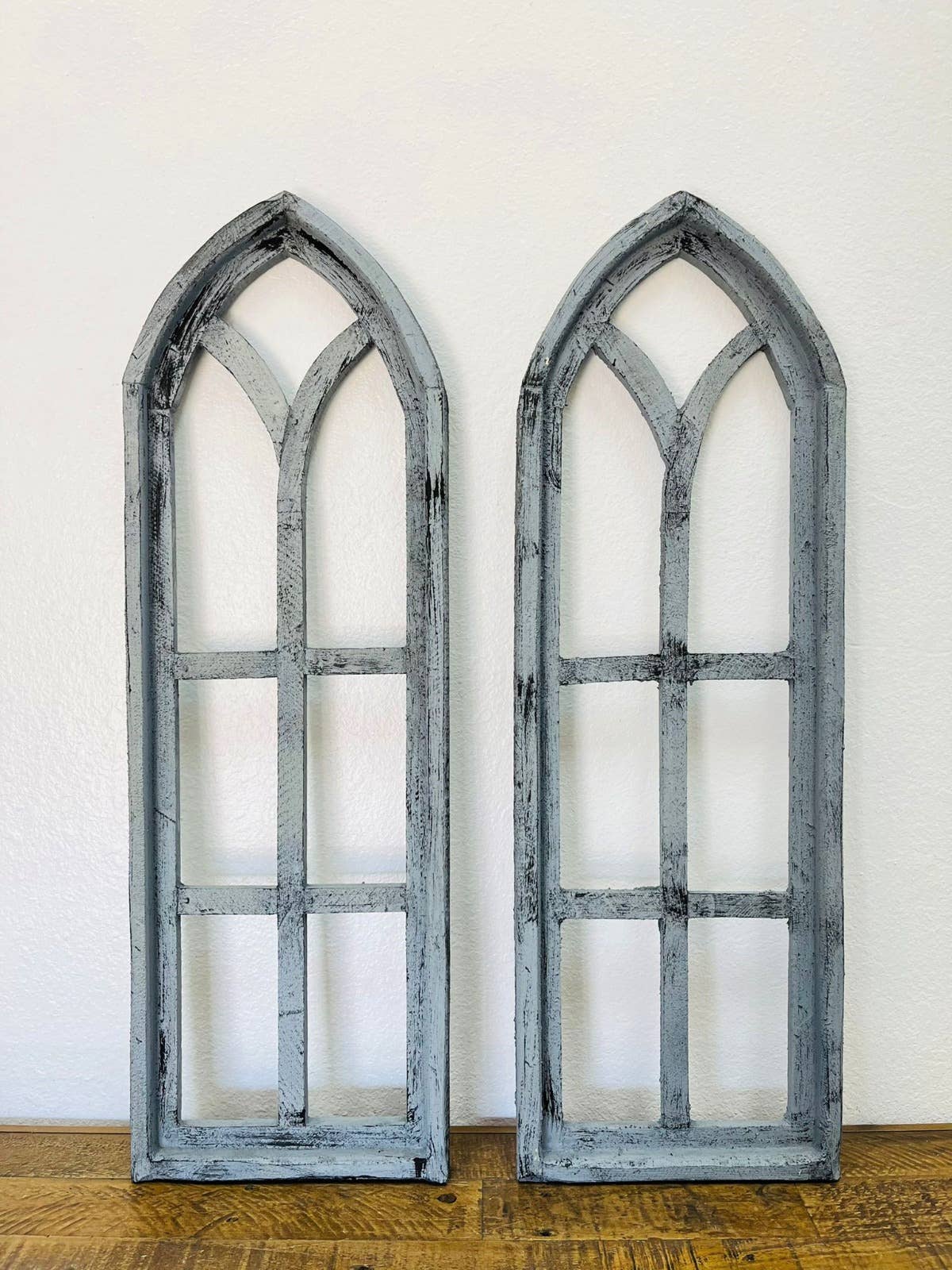 36" Cathedral Wood Arches, 2 PC Set, Dark Gray - 6.9 (OOS) - Ringold Valley Trading Company