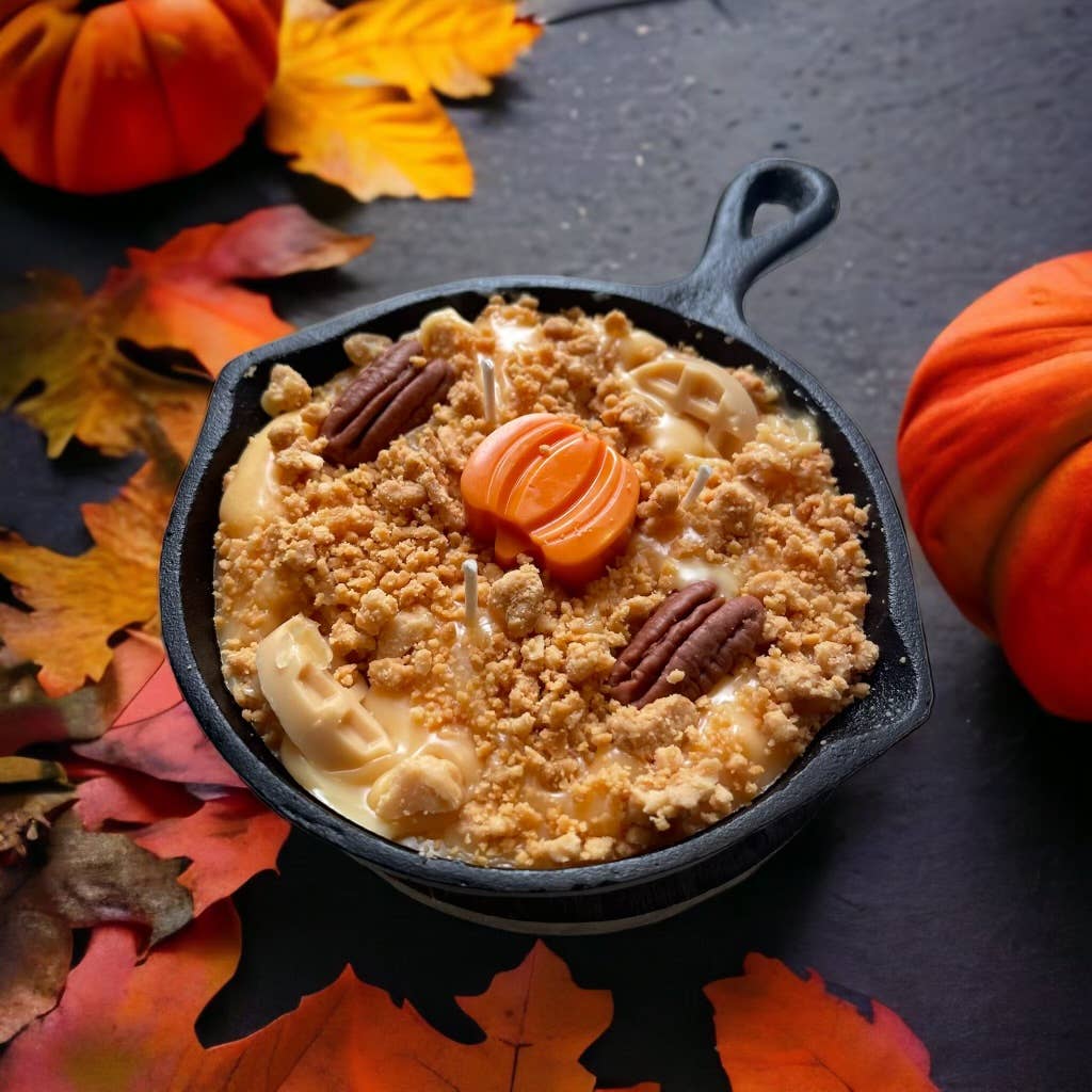 Pecan Pumpkin Waffle Glow - 8oz Skillet Candle - Ringold Valley Trading Company