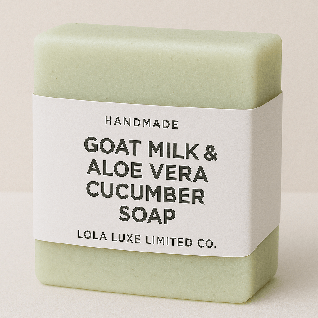 Aloe Vera Cucumber Goat Milk Soap – Soothing Handmade Bar for Hydrated Skin - Ringold Valley Trading Company