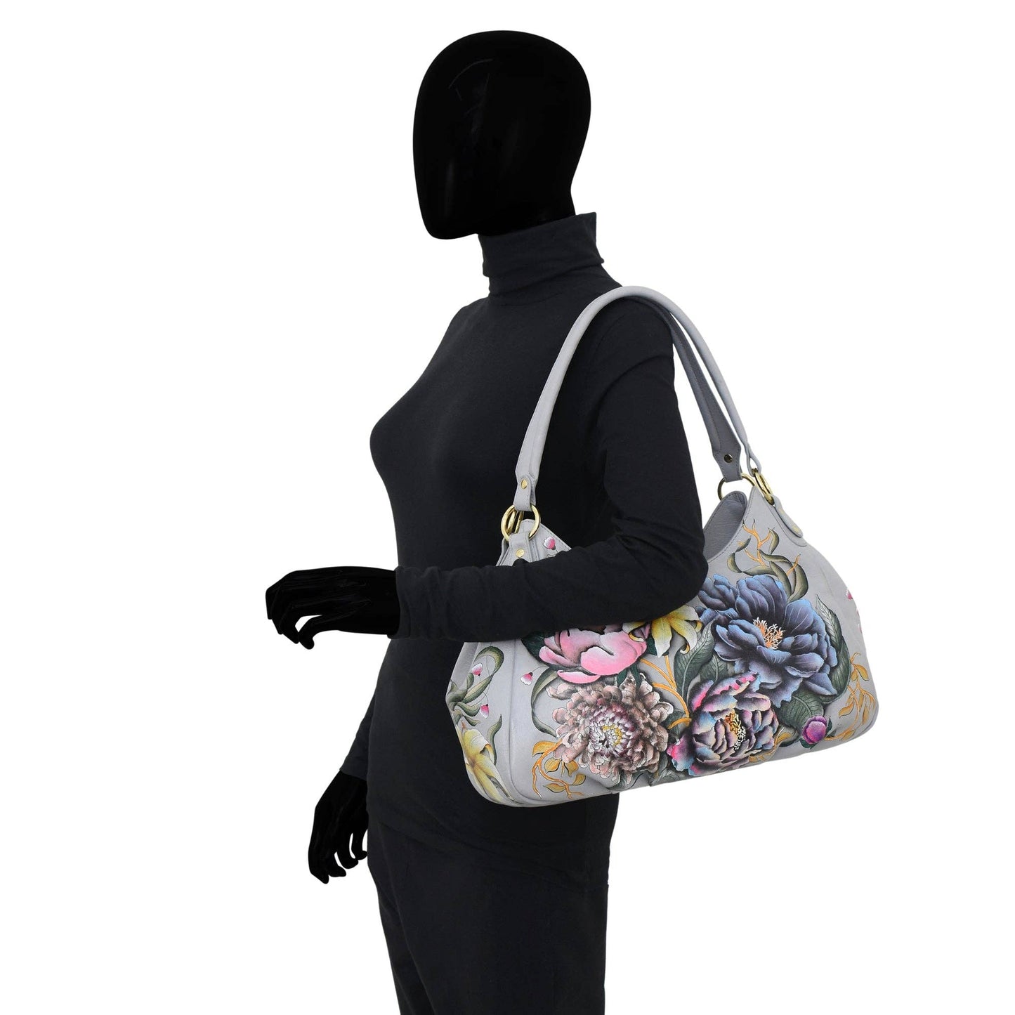 Triple Compartment Ruched Hobo - 721 - Ringold Valley Trading Company
