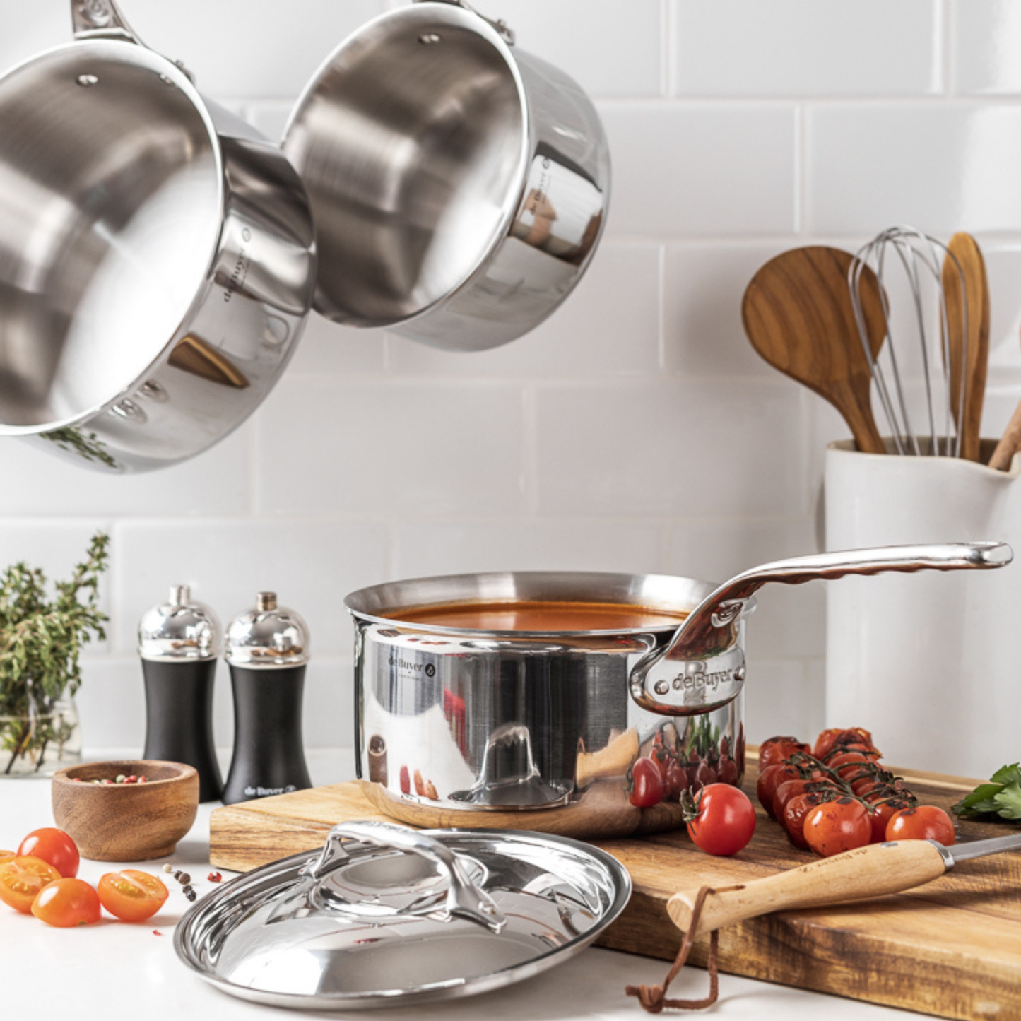 AFFINITY 5-ply Stainless Steel Saucepan: 6.3" - Ringold Valley Trading Company
