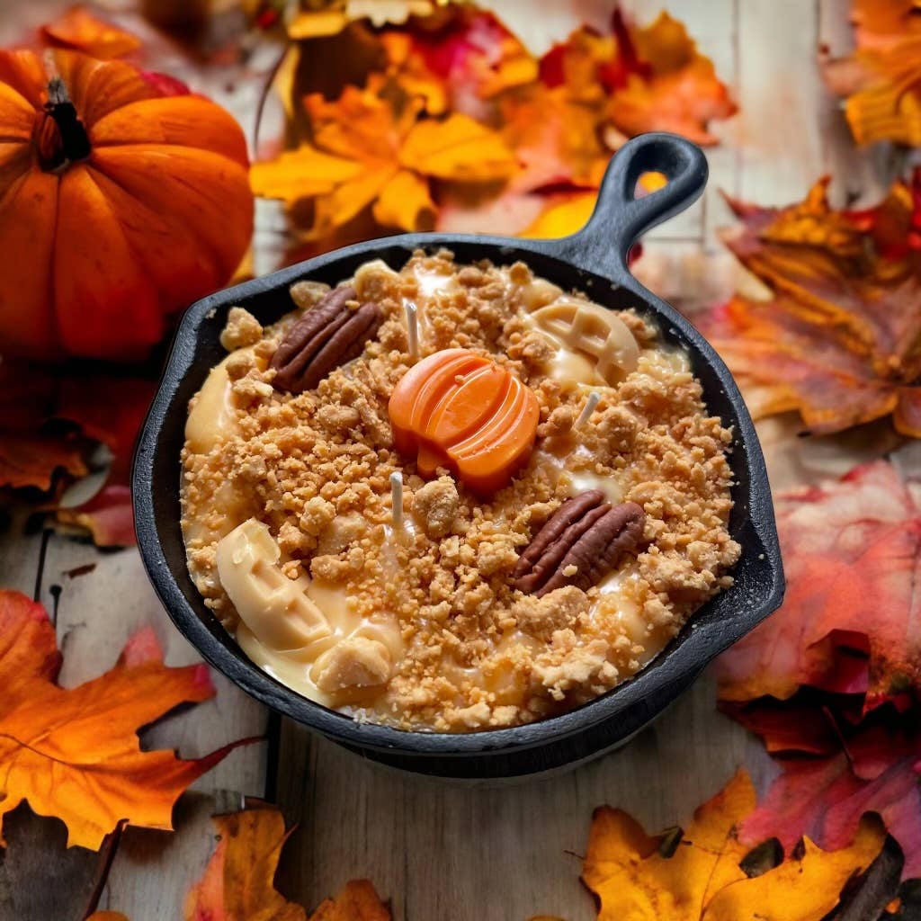 Pecan Pumpkin Waffle Glow - 8oz Skillet Candle - Ringold Valley Trading Company
