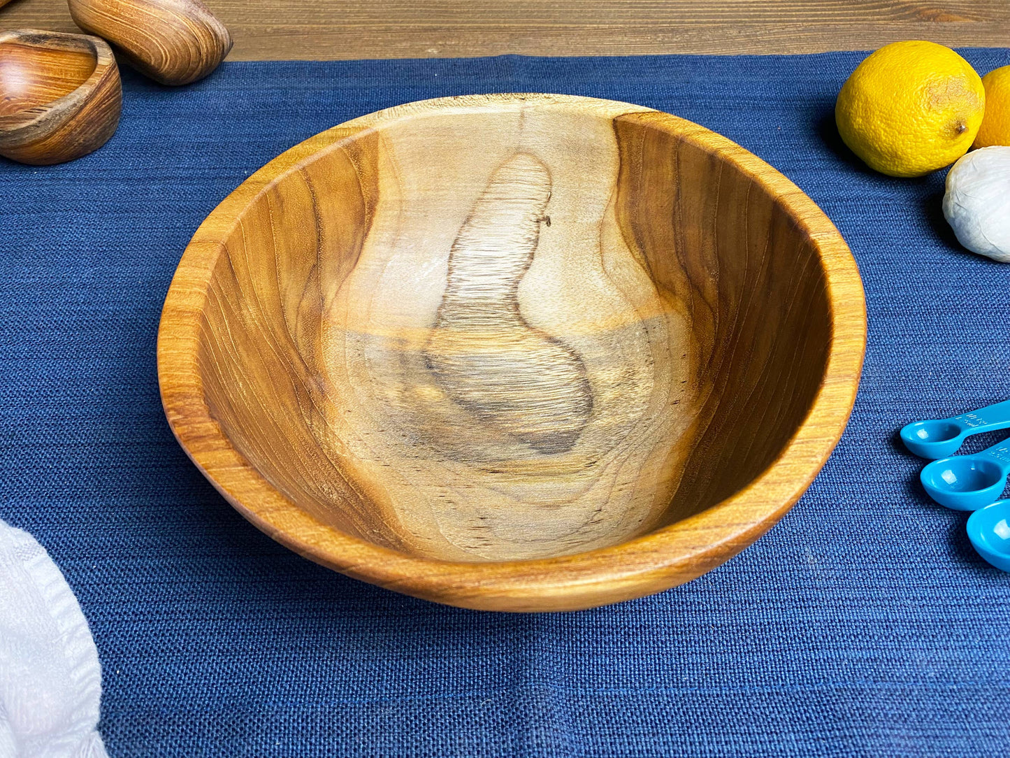 TeakArtistry: Handcrafted Live Edge Teak Bowl - Ringold Valley Trading Company
