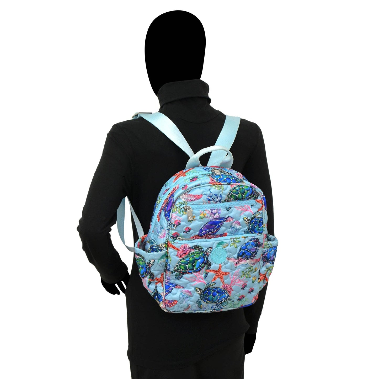Wanderlust Quilted Fabric Backpack-16015 - Ringold Valley Trading Company