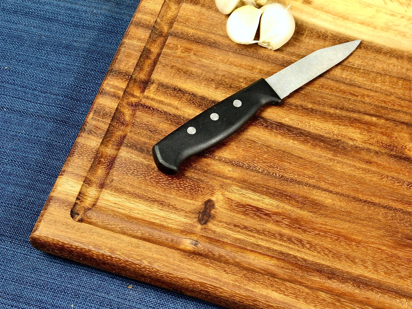 Extra Large Live Edge Square End Board with Juice Groove - Ringold Valley Trading Company