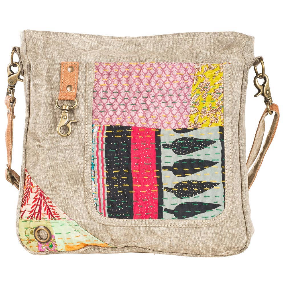 EcoKantha Shoulder Tote - Ringold Valley Trading Company