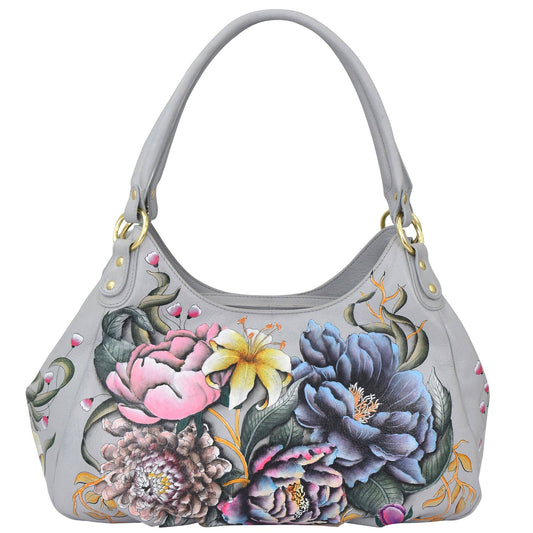 Triple Compartment Ruched Hobo - 721 - Ringold Valley Trading Company