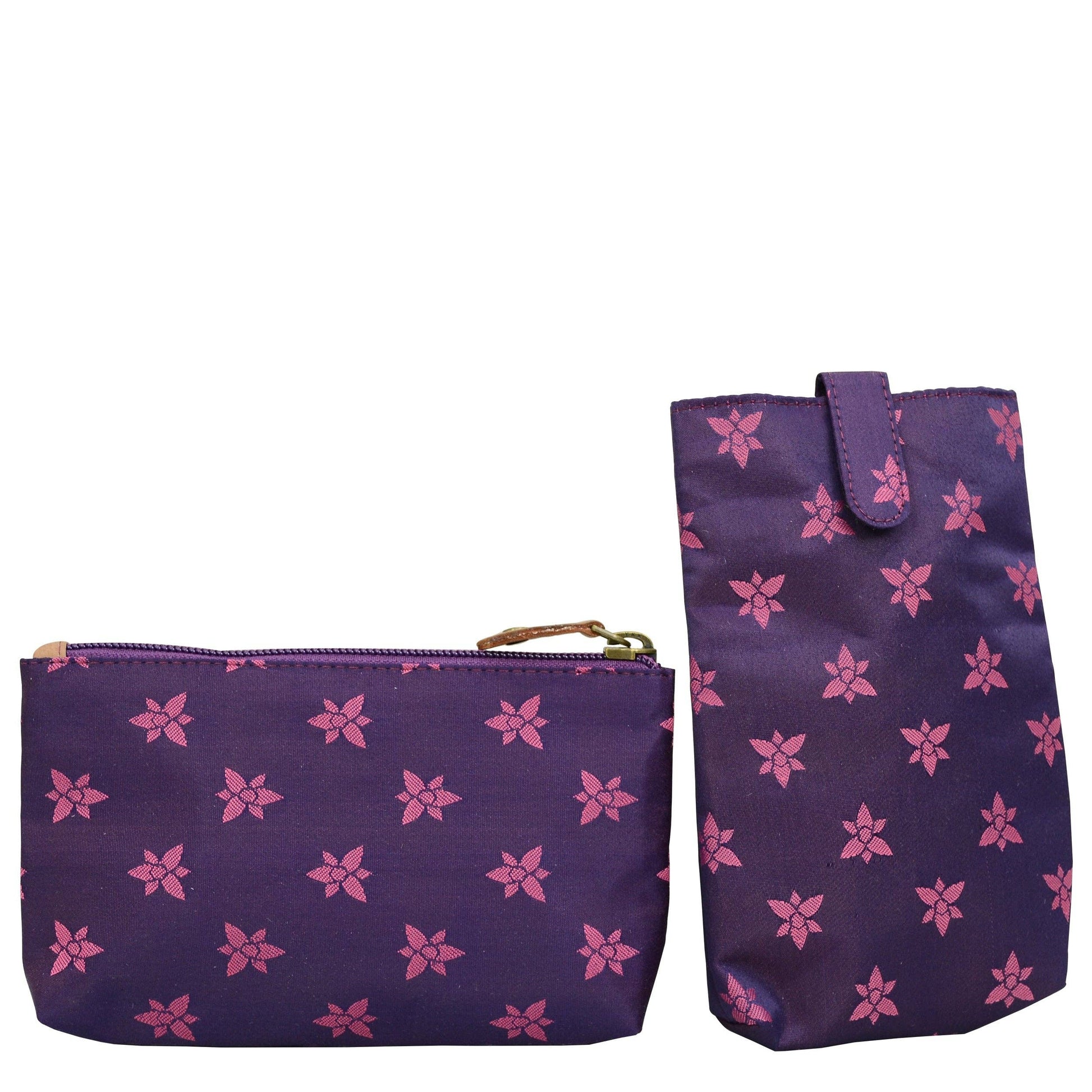 Hand-Painted Leather Triple Compartment Large Satchel - 652 - Ringold Valley Trading Company