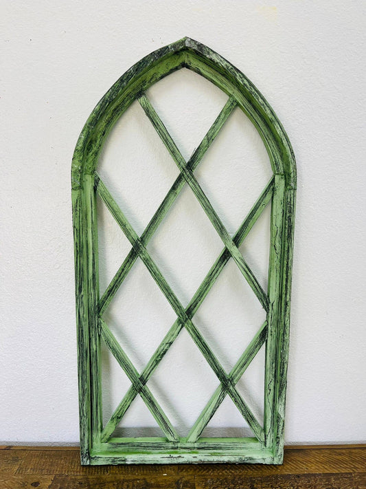 34" Cathedral Wood Arch, Light Green - G-2 - Ringold Valley Trading Company