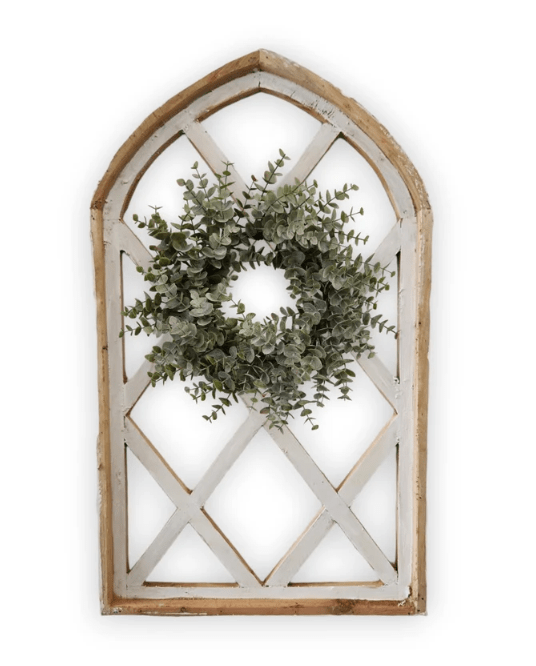 30 Artisan White Wood Arch - Unique Handmade Design - Ringold Valley Trading Company