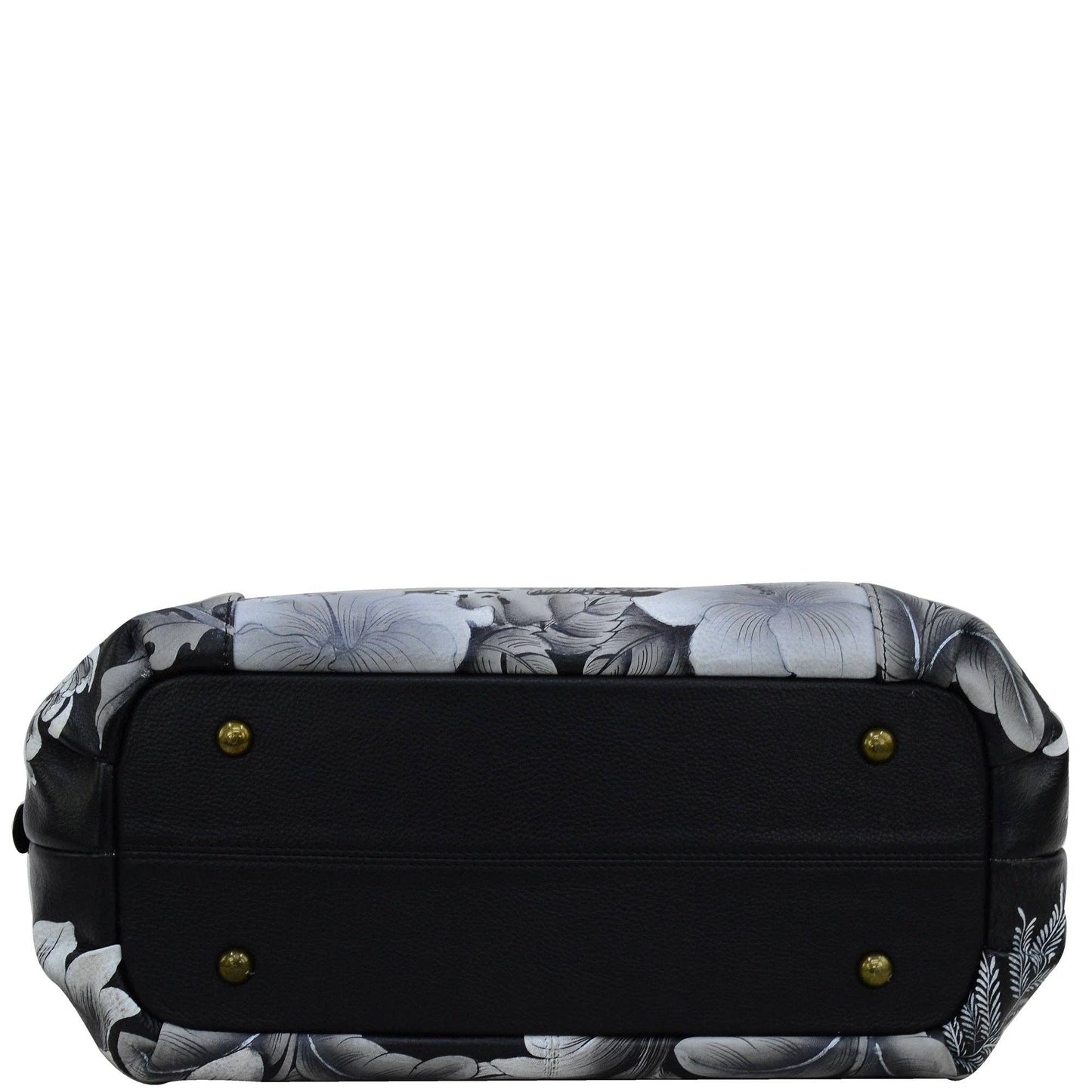 Hand-Painted Leather Triple Compartment Large Satchel - 652 - Ringold Valley Trading Company