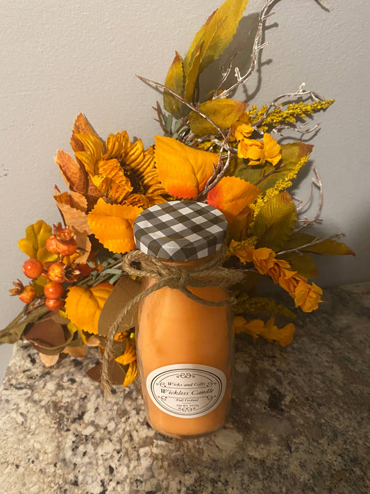 Autumn Glow Wickless Candle - Pumpkin Spice Delight - Ringold Valley Trading Company