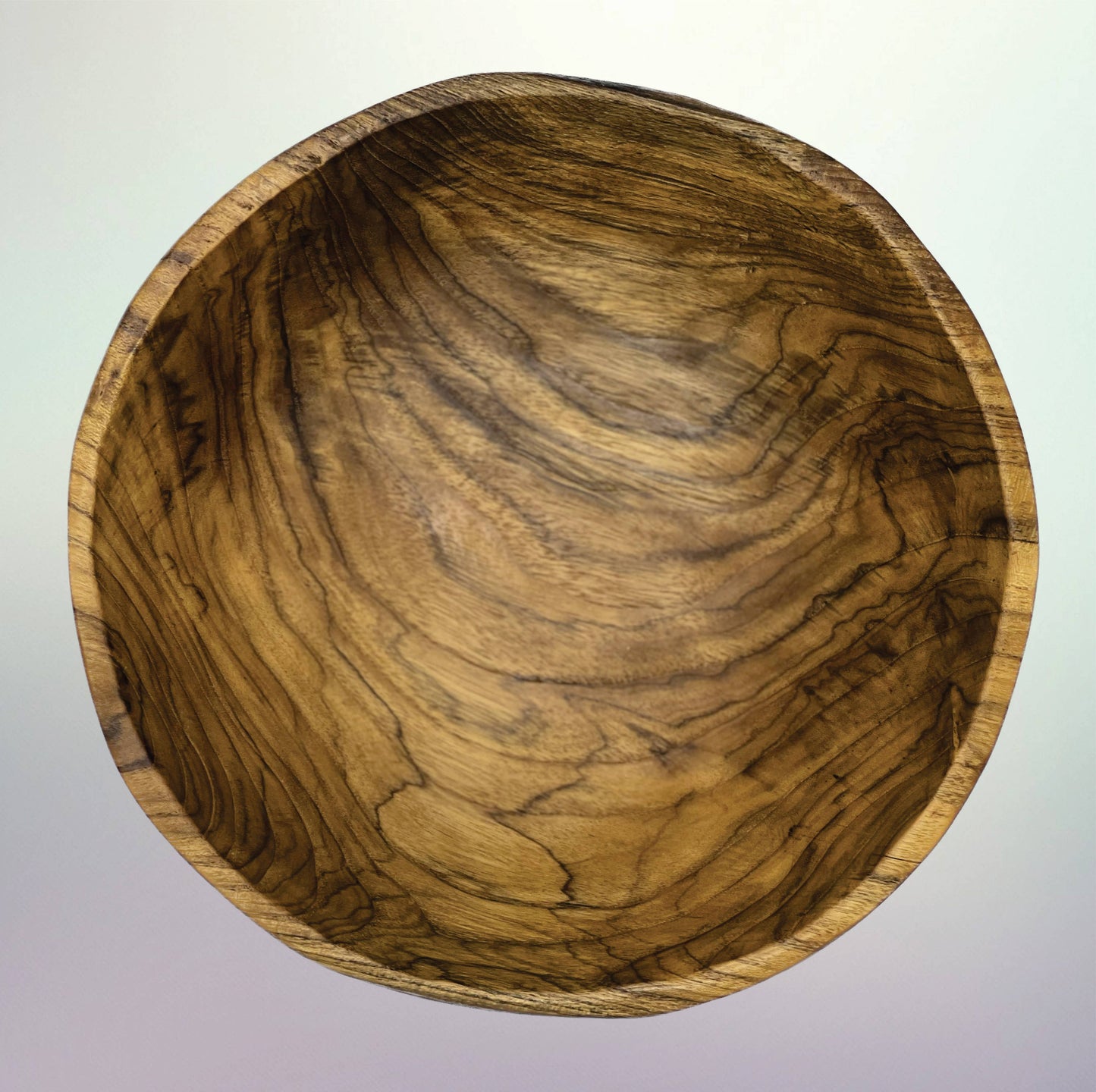Teak Edge Bowl - Hand Carved - Ringold Valley Trading Company