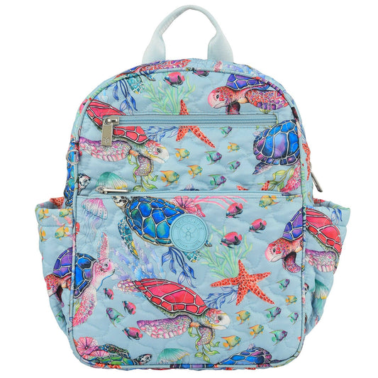 Wanderlust Quilted Fabric Backpack-16015 - Ringold Valley Trading Company