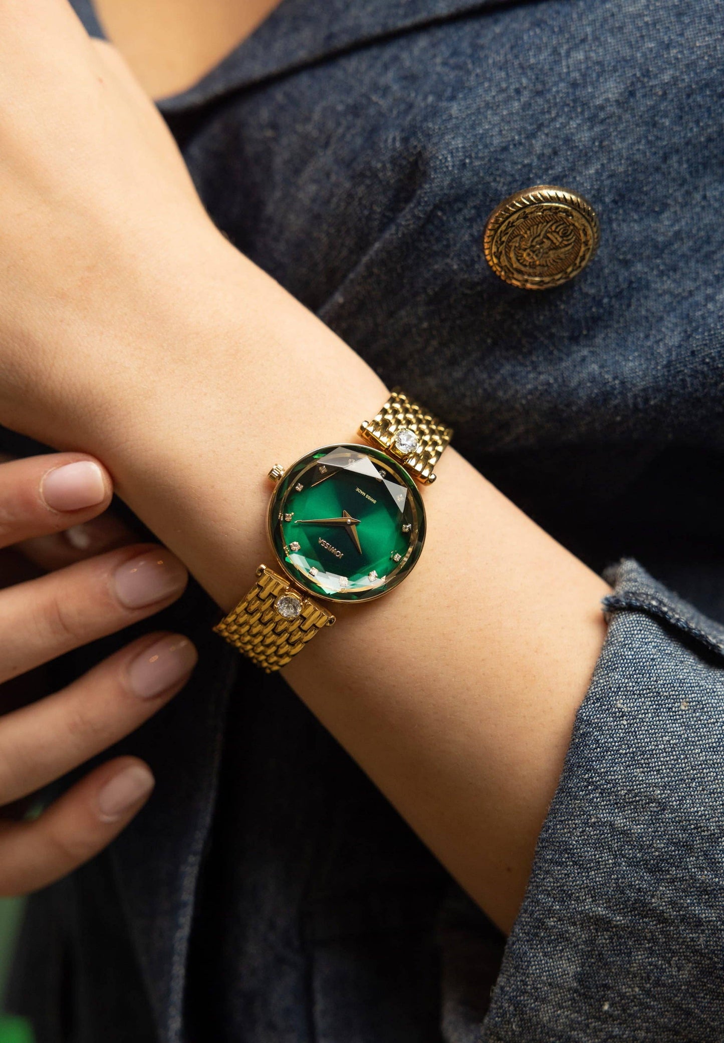 Gold Swiss Women's Watch - Brilliant Elegance - Ringold Valley Trading Company