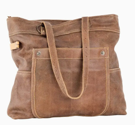 All Leather Shoulder Bag Tote