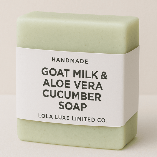 Aloe Vera Cucumber Goat Milk Soap – Soothing Handmade Bar for Hydrated Skin - Ringold Valley Trading Company