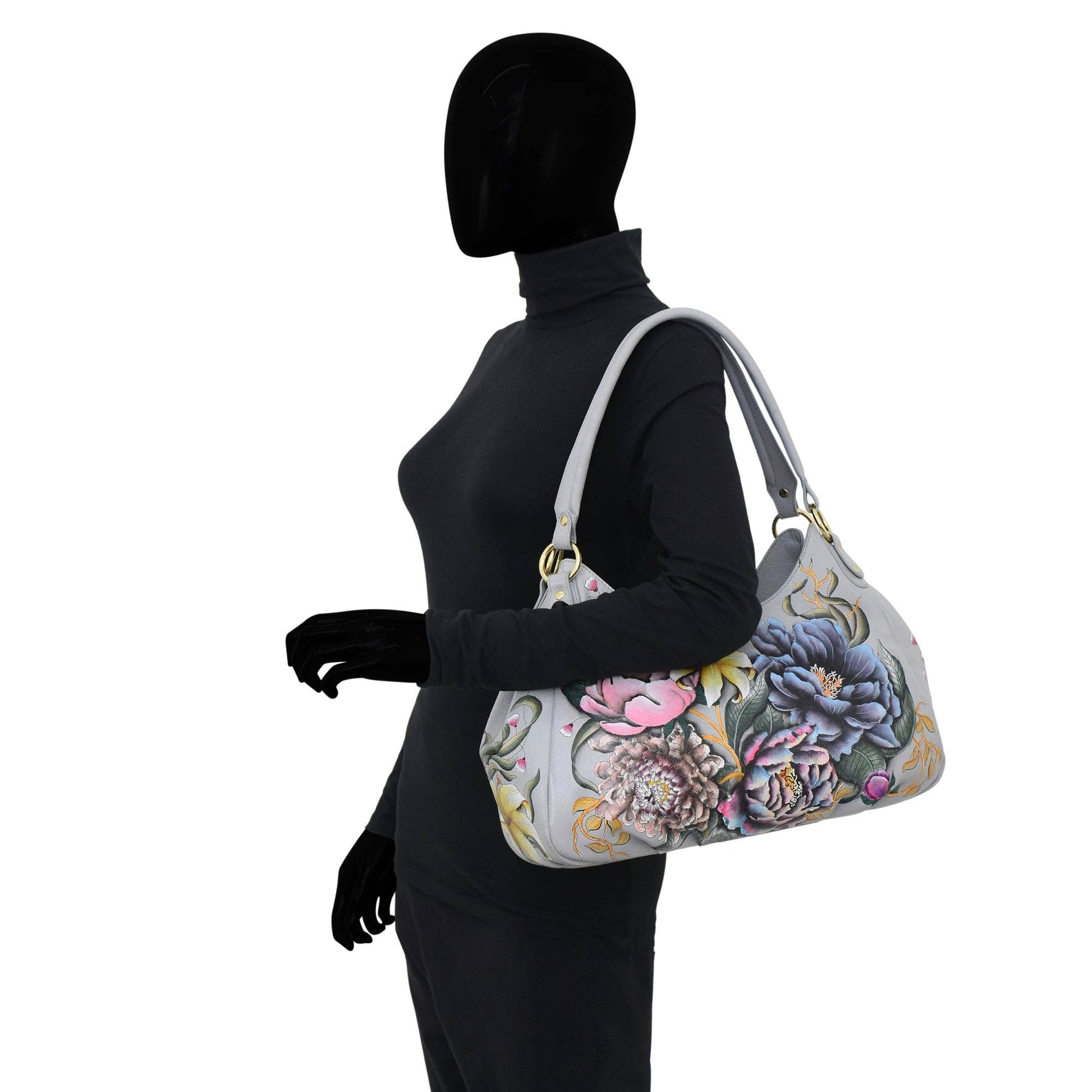 Triple Compartment Ruched Hobo - 721 - Ringold Valley Trading Company
