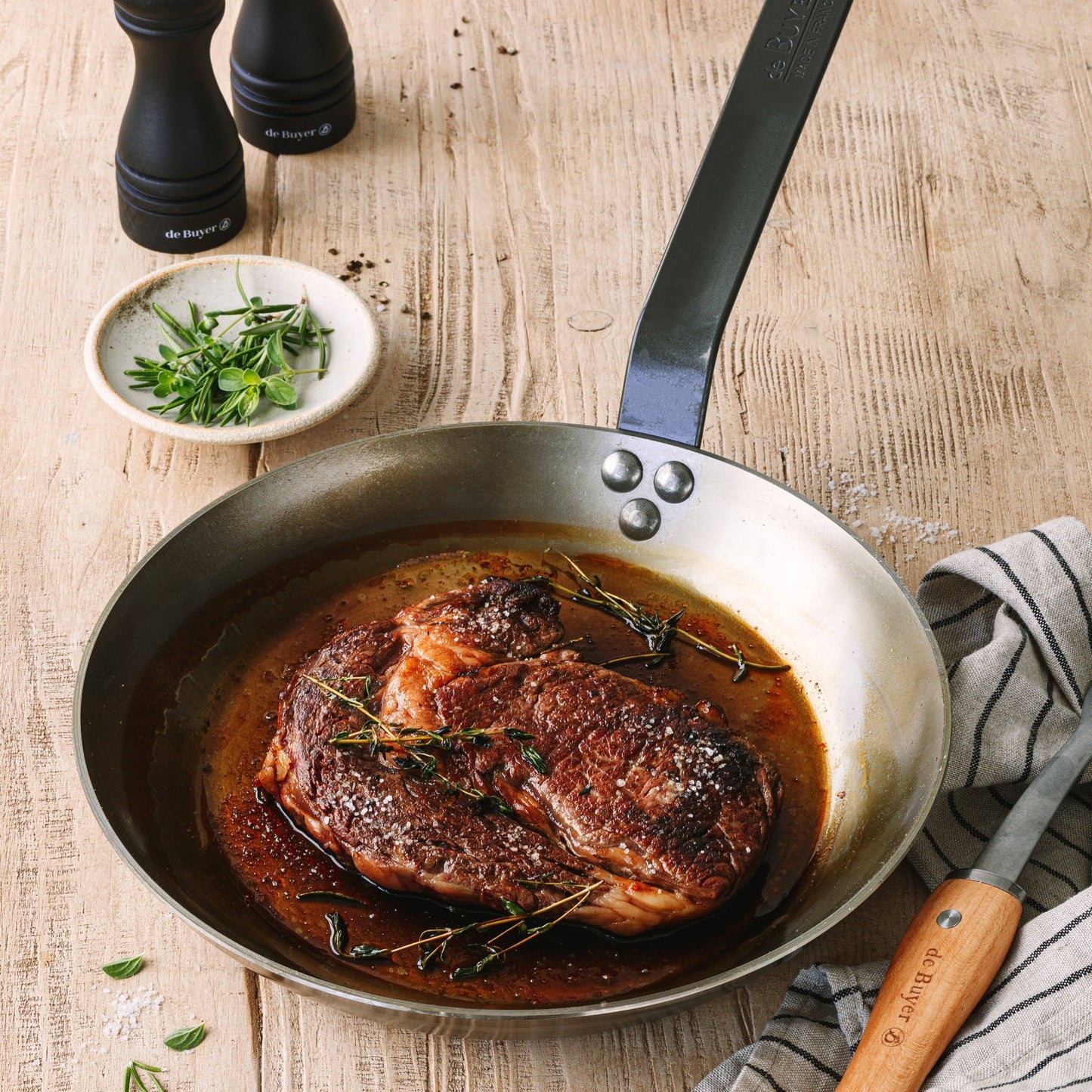 MINERAL B Classic Carbon Steel Fry Pan: 11"