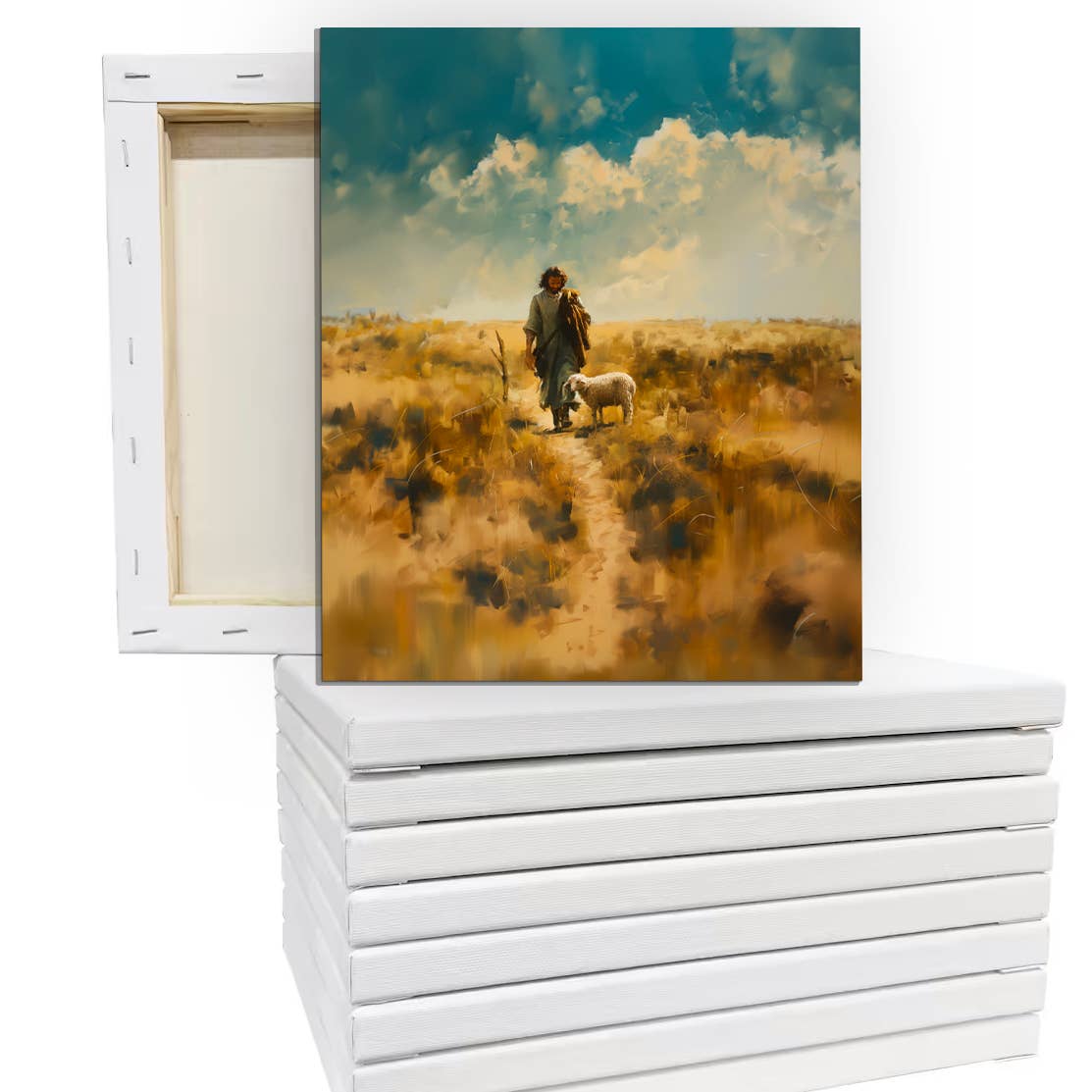 Jesus Left the 99 home decor, minimalistic art, Christian: 16x20 - Ringold Valley Trading Company
