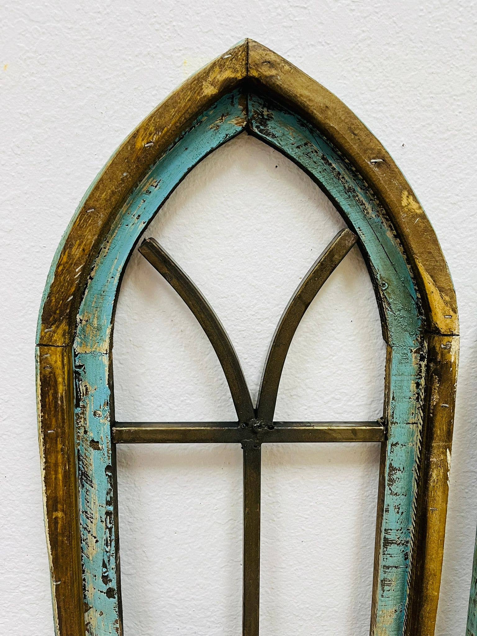 Cathedral Wood and Iron Arches - Set of two - Ringold Valley Trading Company