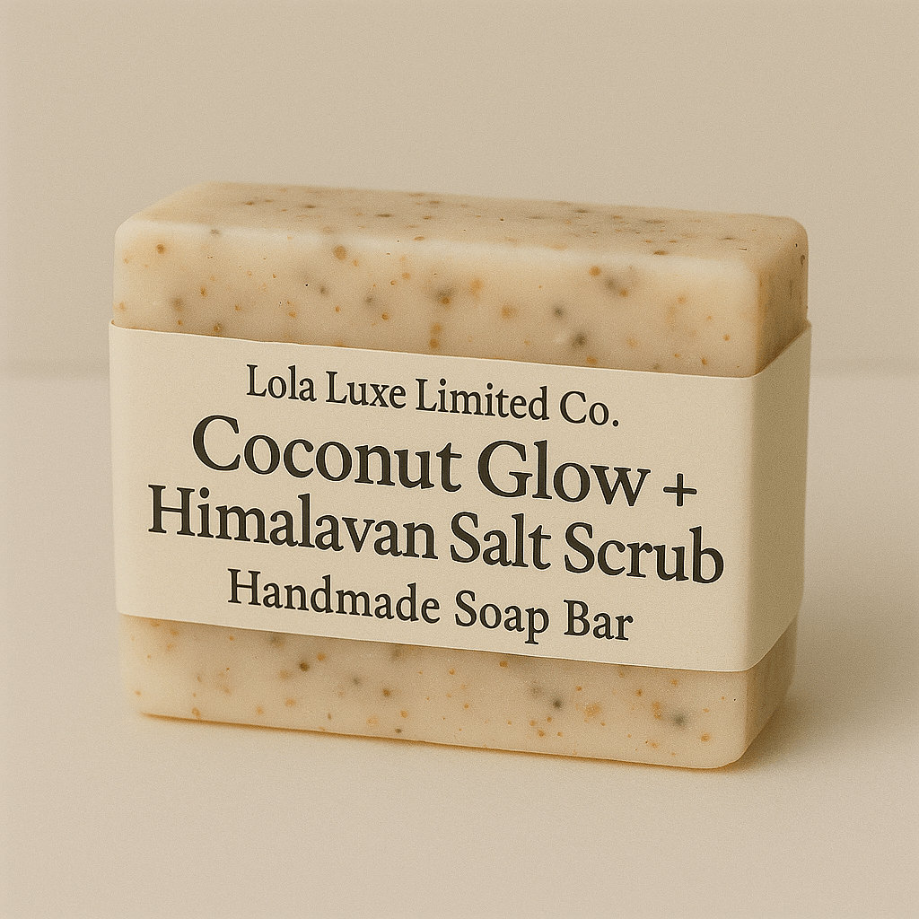 Coconut Glow + Himalayan Salt Scrub Handmade Soap Bar - Ringold Valley Trading Company