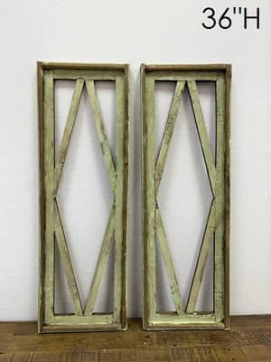 Light Green Dulverton Wood Window - 4.9 - Ringold Valley Trading Company