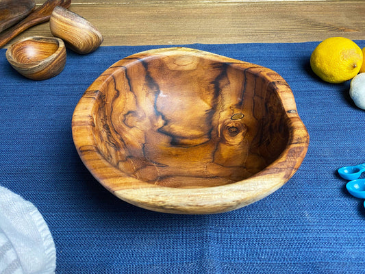 TeakArtistry: Handcrafted Live Edge Teak Bowl - Ringold Valley Trading Company