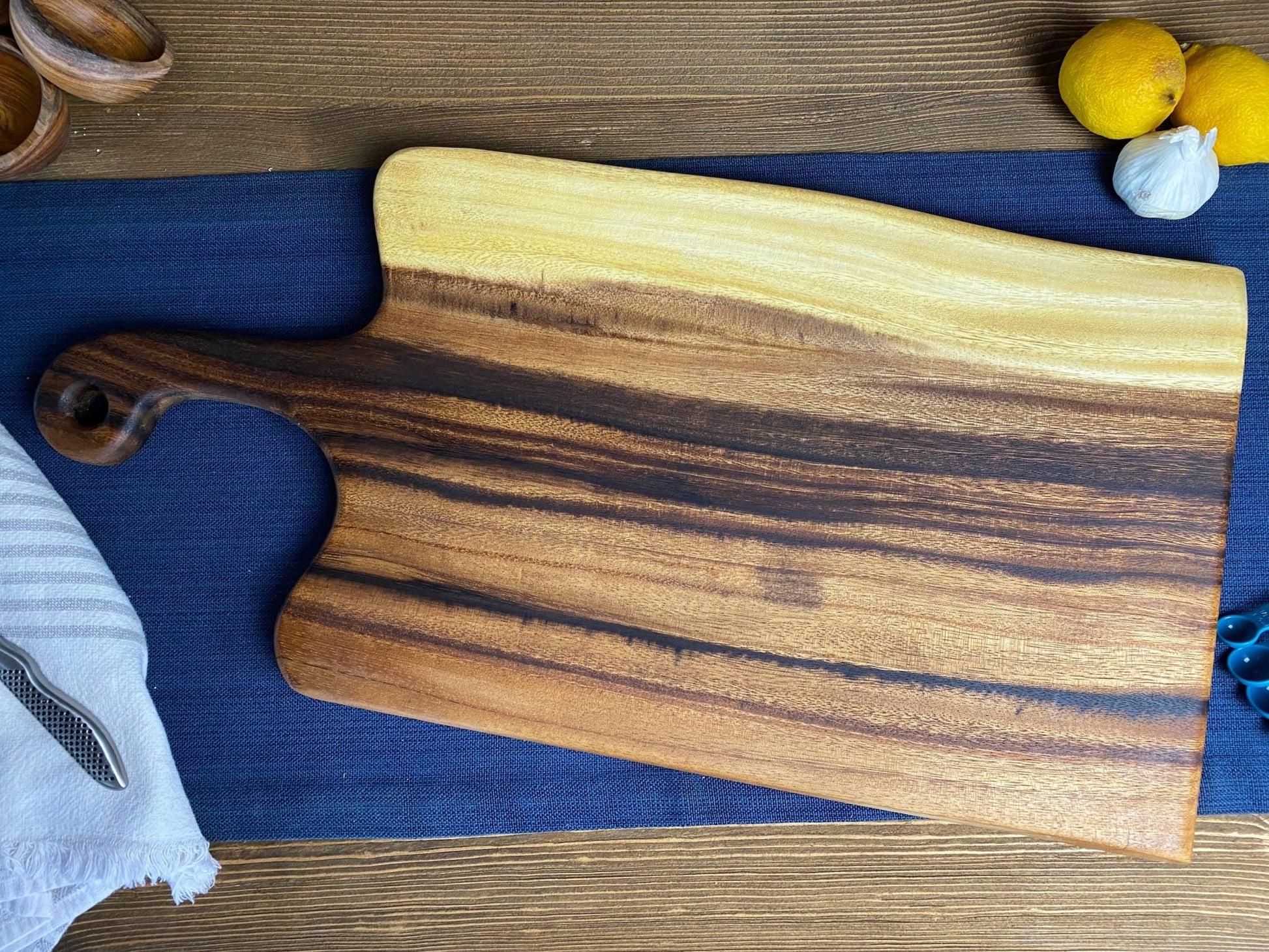 Extra Large Live Edge Serving Board with Handle - Ringold Valley Trading Company