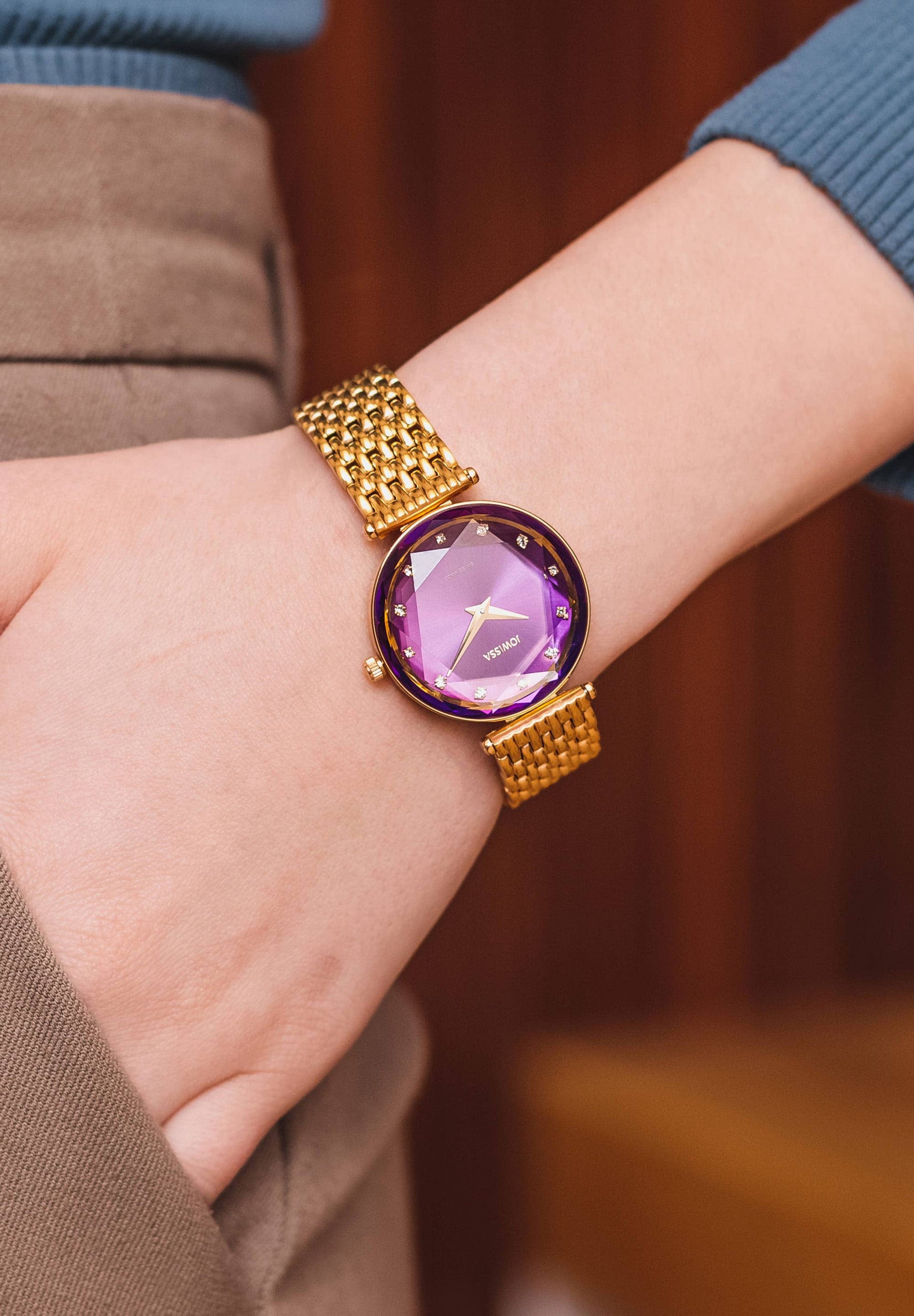 Facet Elegance: Swiss Ladies Watch J5.843.M - Ringold Valley Trading Company