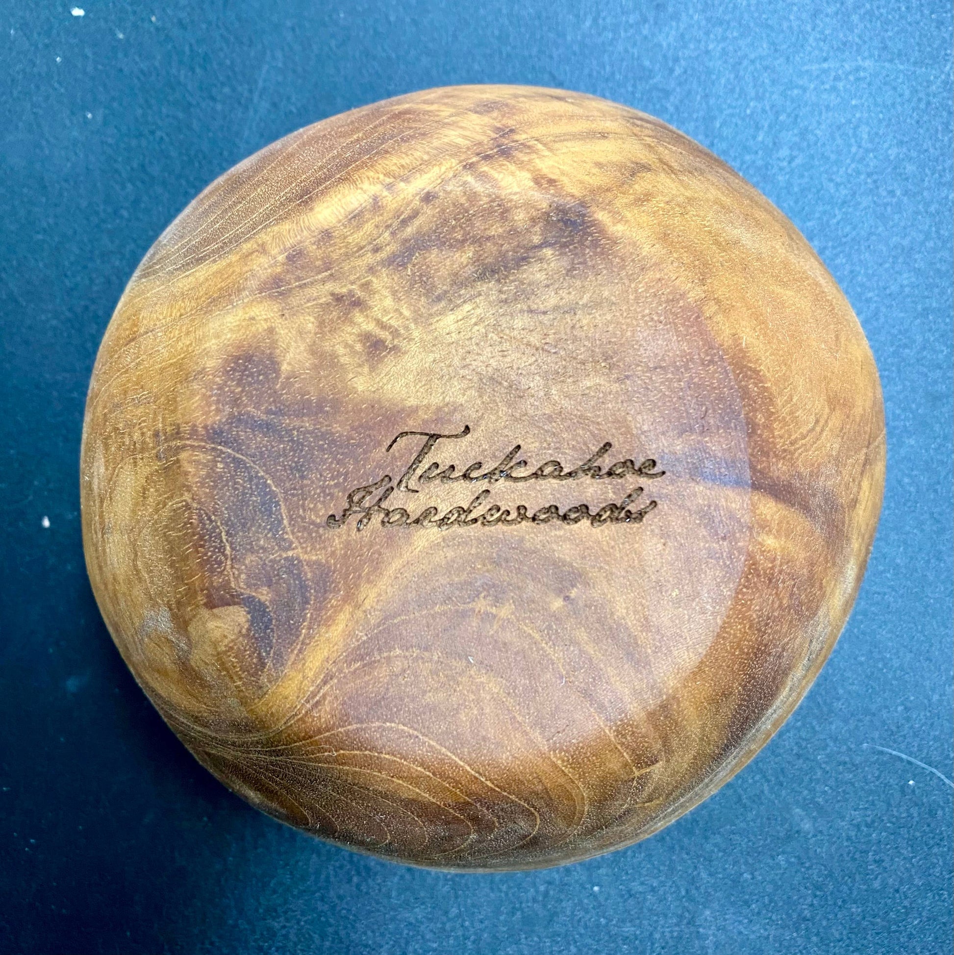 TeakArtistry: Handcrafted Live Edge Teak Bowl - Ringold Valley Trading Company