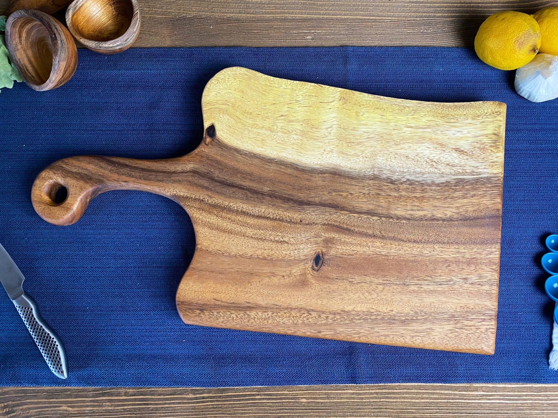 Large Live Edge Serving Board with Handle - Ringold Valley Trading Company