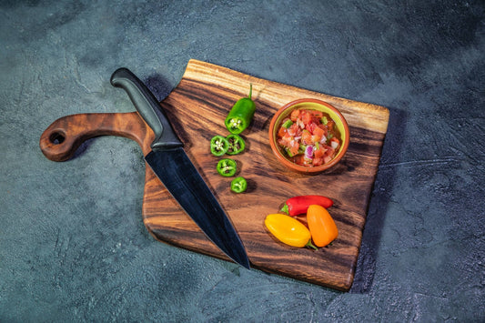 Large Live Edge Serving Board with Handle - Ringold Valley Trading Company