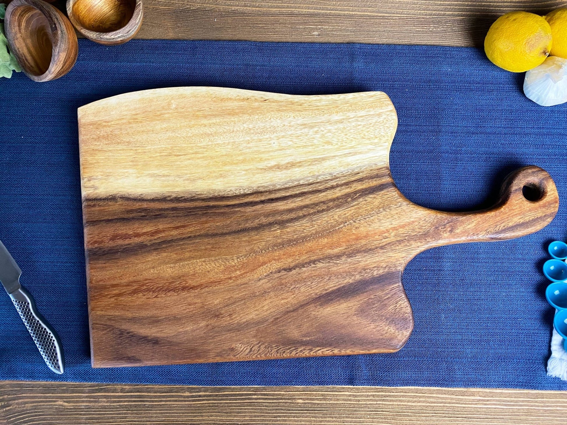 Large Live Edge Serving Board with Handle - Ringold Valley Trading Company