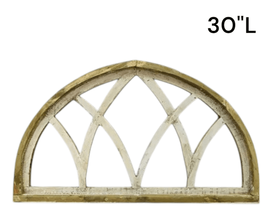 Treviso 18 White Wood Arch Decor - Ringold Valley Trading Company